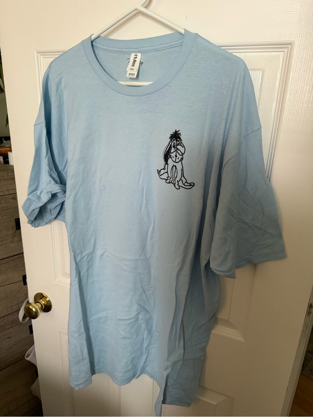 Light Blue Graphic Men’s T-Shirt with Eeyore Graphic